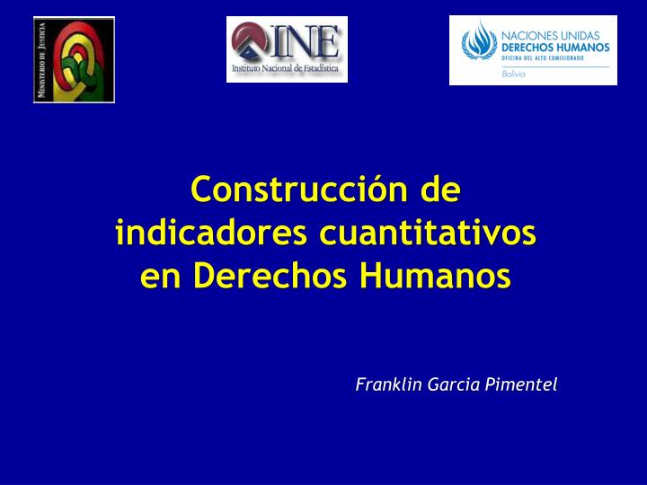 construcci n de indicadores cuantitativos en derechos humanos