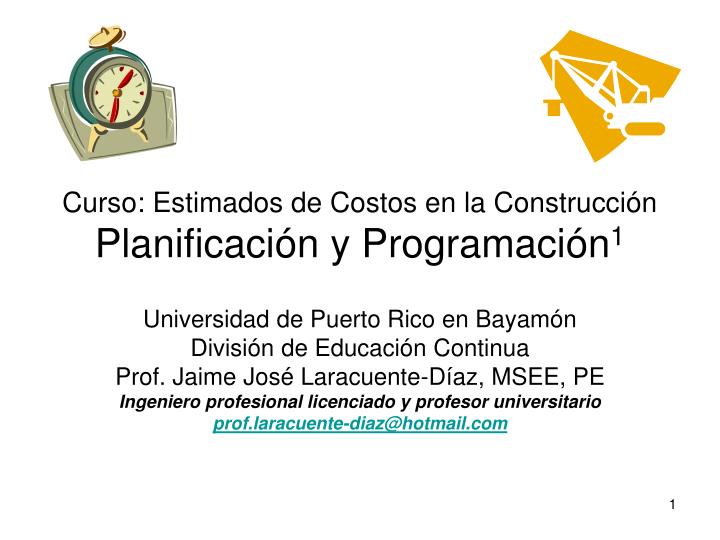 curso estimados de costos en la construcci n planificaci n y programaci n 1