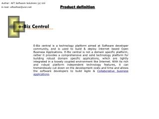 Product definition