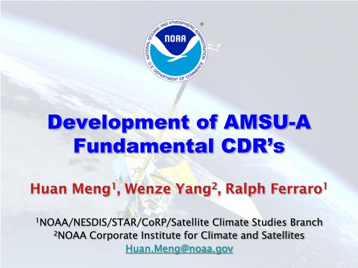 development of amsu a fundamental cdr s