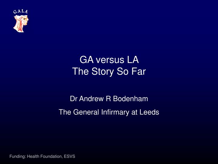 ga versus la the story so far