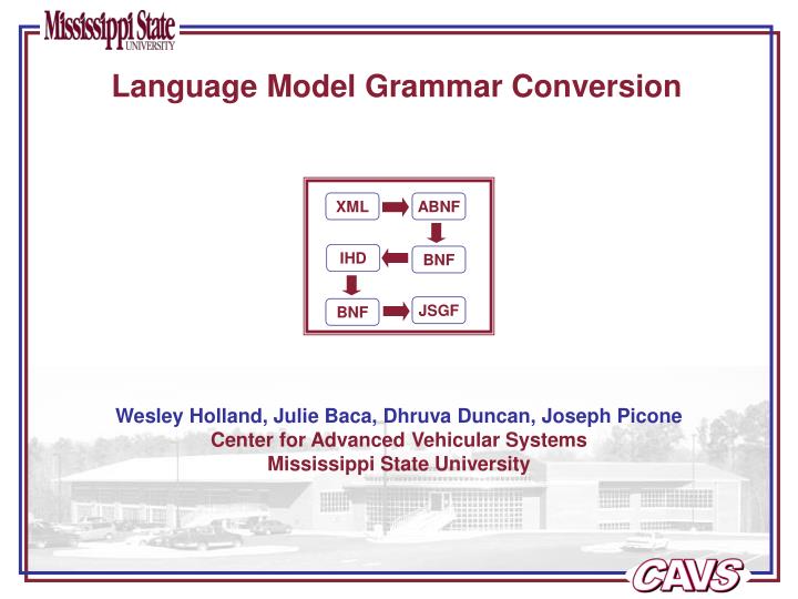 language model grammar conversion