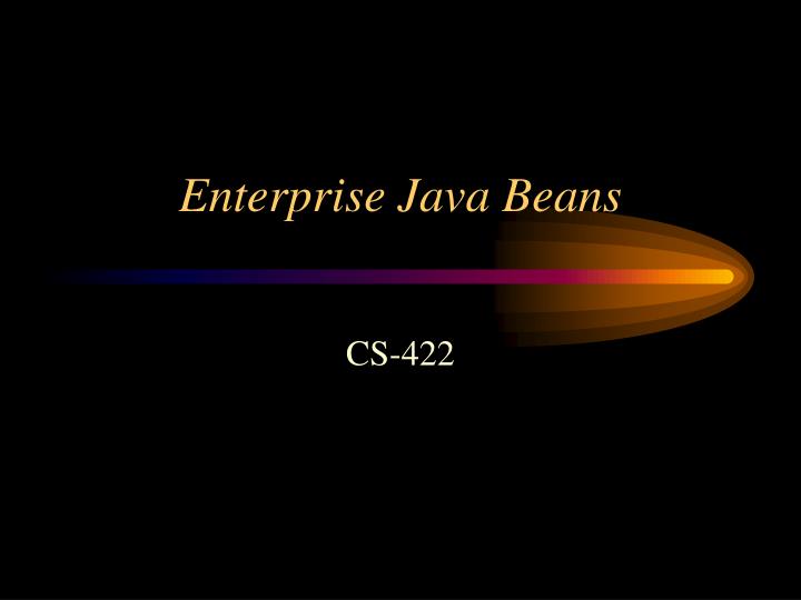 enterprise java beans
