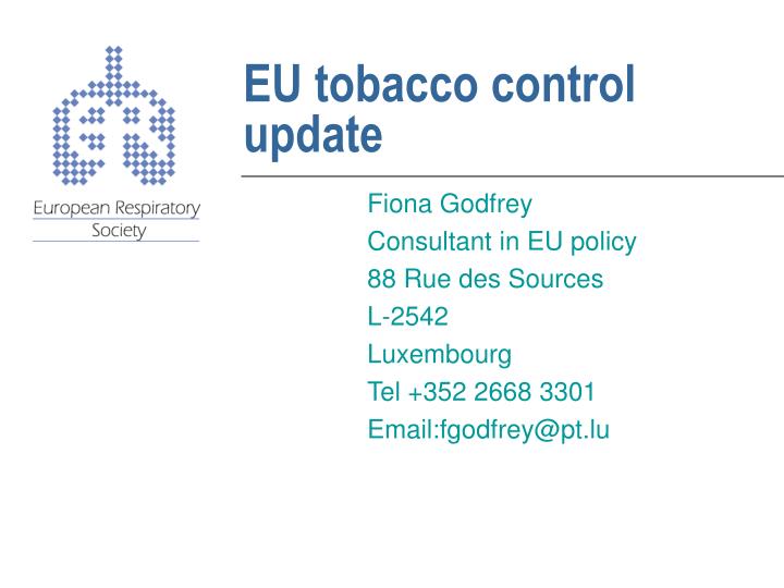 eu tobacco control update