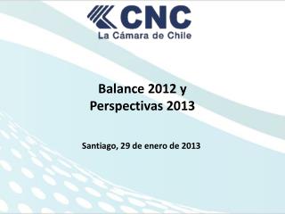 balance 2012 y perspectivas 2013