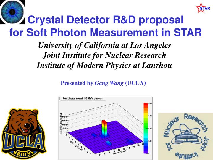 crystal detector r d proposal for soft photon measurement in star