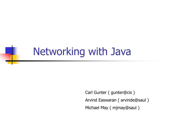 networking with java
