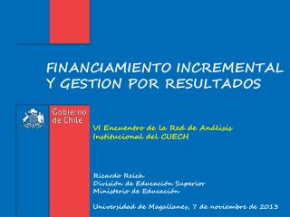 financiamiento incremental y gestion por resultados