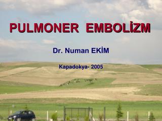 pulmoner embol zm