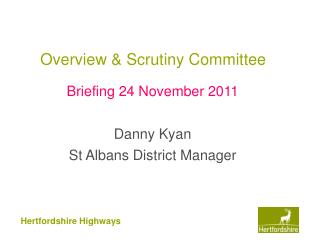 Overview &amp; Scrutiny Committee