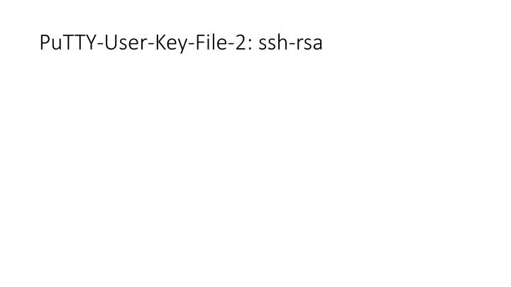 putty user key file 2 ssh rsa
