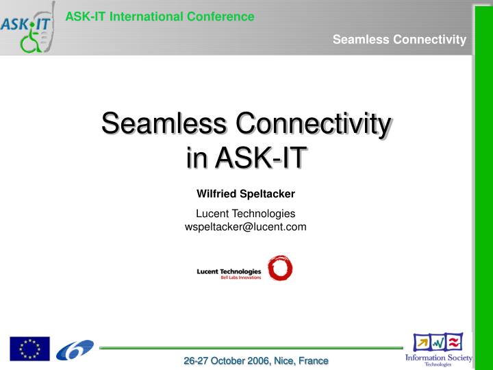 seamless connectivity in ask it