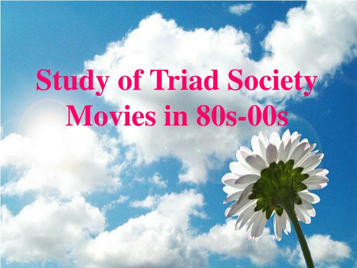 study of triad society movies in 80s 00s