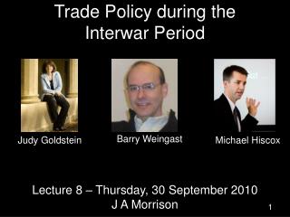 Trade Policy during the Interwar Period