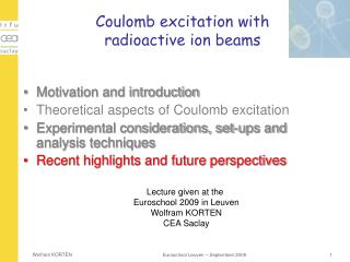 Coulomb excitation with radioactive ion beams
