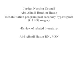 Jordan Nursing Council Abd Alhadi Ibrahim Hasan
