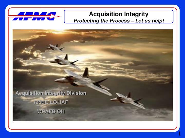 acquisition integrity protecting the process let us help