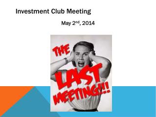 Investment Club Meeting