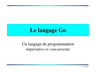 le langage go