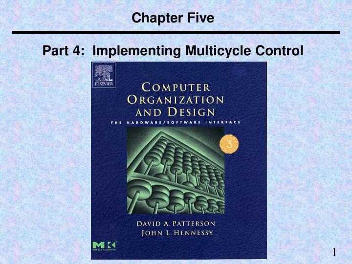 chapter five part 4 implementing multicycle control