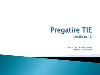 pregatire tie lectia nr 2