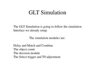 GLT Simulation
