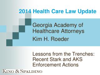 2014 Health Care Law Update