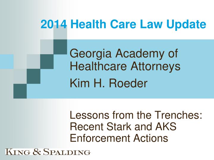 2014 health care law update