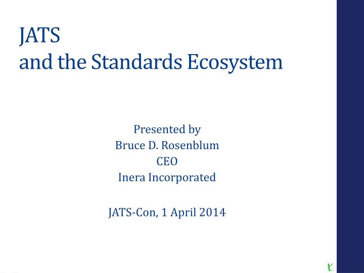 jats and the standards ecosystem