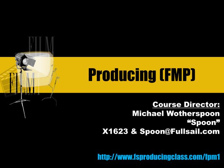 producing fmp
