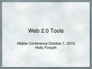 web 2 0 tools