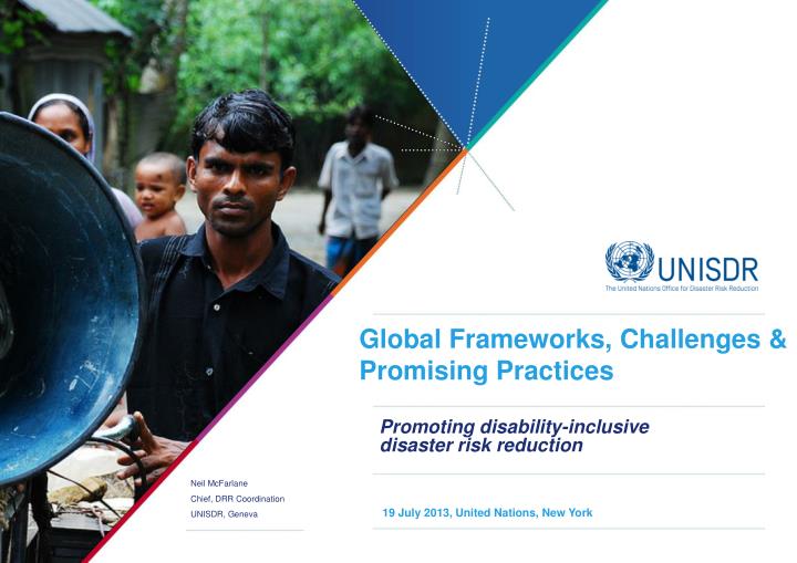 promoting disability inclusive disaster risk reduction
