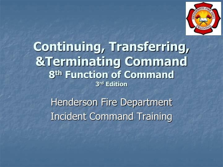 continuing transferring terminating command 8 th function of command 3 rd edition
