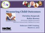 Measuring Child Outcomes - slide 1