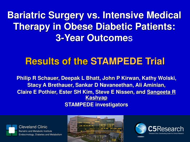 bariatric surgery vs intensive medical therapy in obese diabetic patients 3 year outcome s