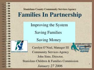 Stanislaus County Community Services Agency Families In Partnership