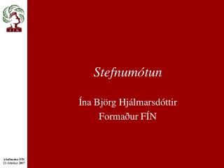 stefnum tun