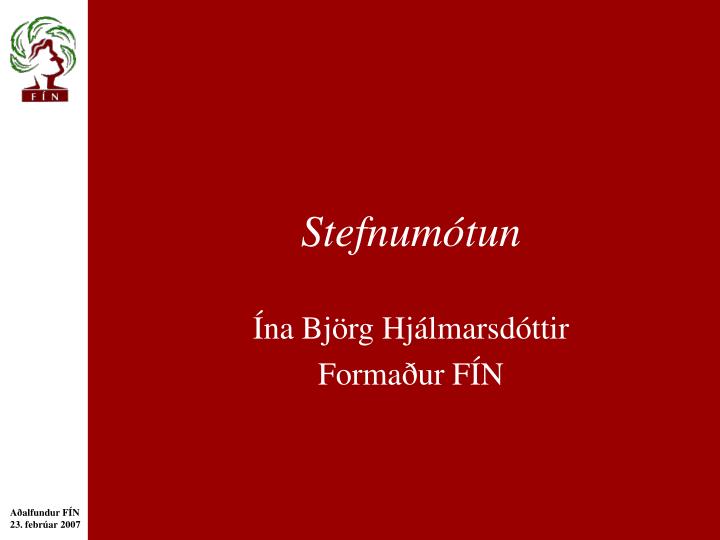 stefnum tun