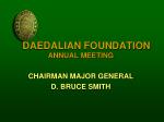 DAEDALIAN FOUNDATION - slide 1