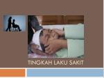 Tingkah Laku Sakit - slide 1