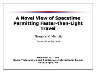 A Novel View of Spacetime Permitting Faster-than-Light Travel