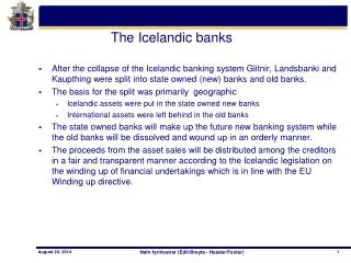 The Icelandic banks