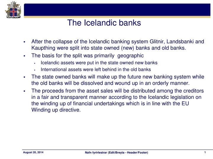 the icelandic banks