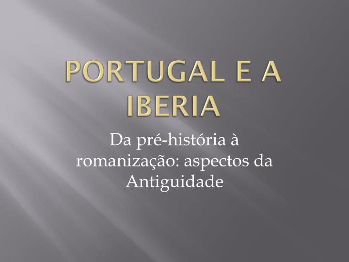 portugal e a iberia