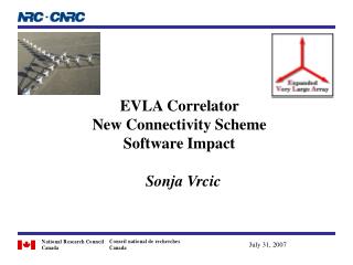 EVLA Correlator New Connectivity Scheme Software Impact Sonja Vrcic