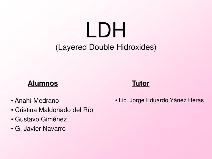 ldh layered double hidroxides
