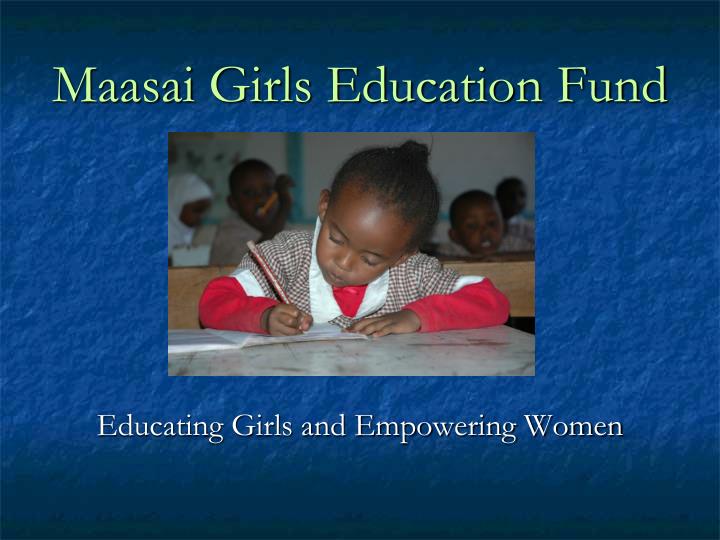 maasai girls education fund