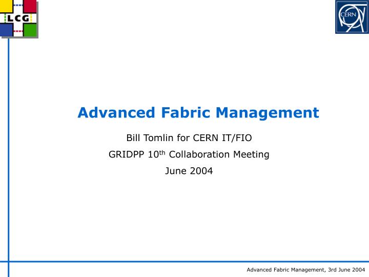 advanced fabric management