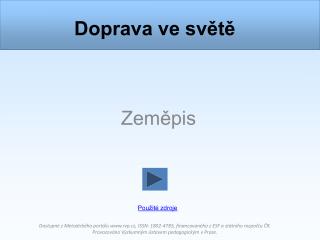 doprava ve sv t
