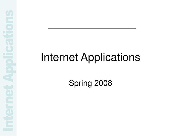 internet applications